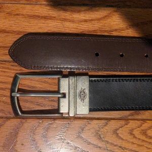 Dickies Reversible Black/Brown Leather Belt 36